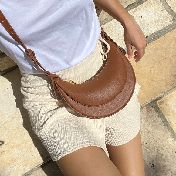 JW PEI Brown Crescent Shoulder Bag - Picture 3 of 5